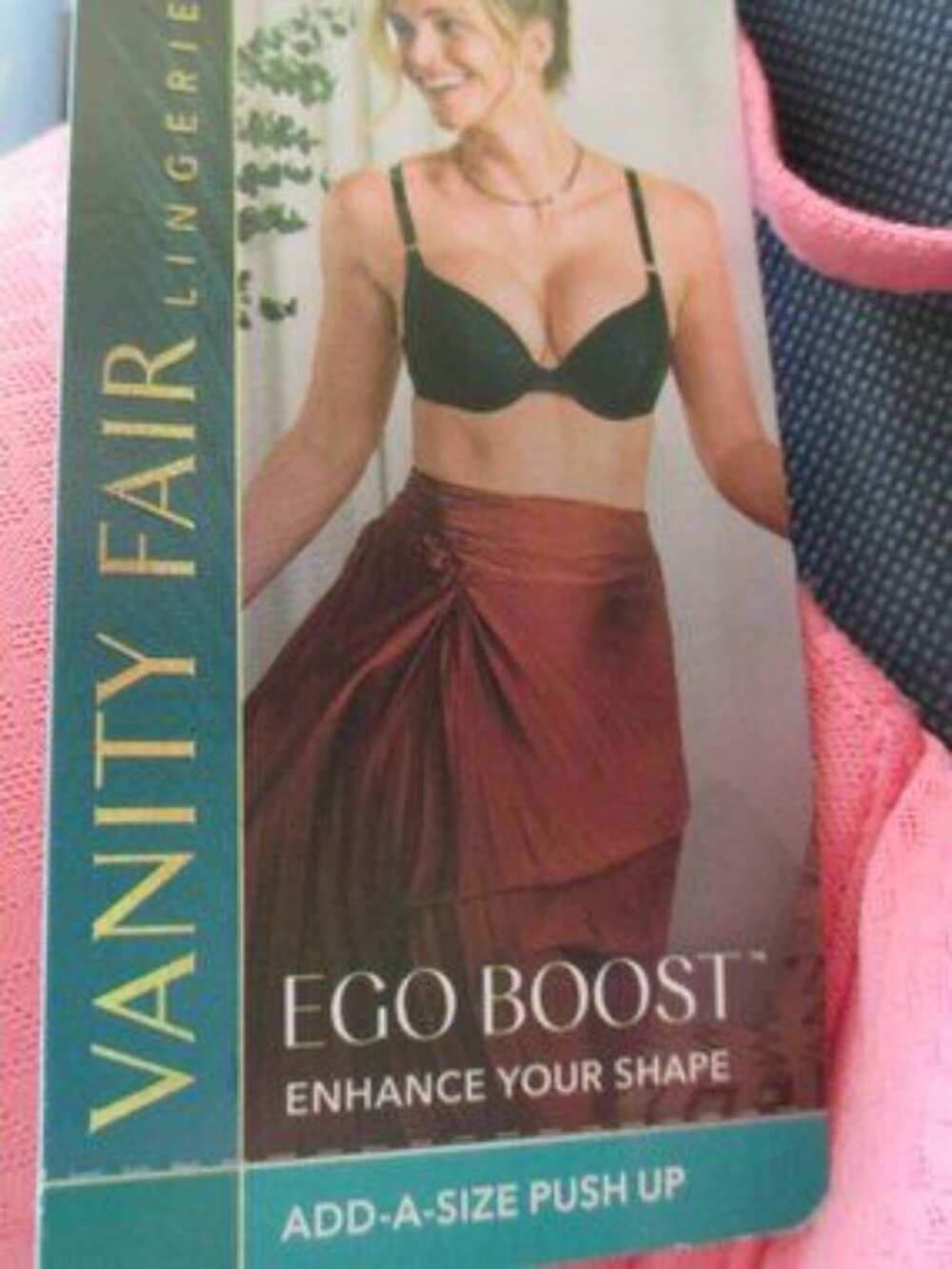 NWT - Vanity Fair Ego Boost bra - Add-A-Size Push Up - sz 36B - MSRP $44.00 - Picture 2 of 3